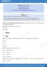Đề thi học kì 1 Toán 11 Kết nối tri thức - Đề số 6